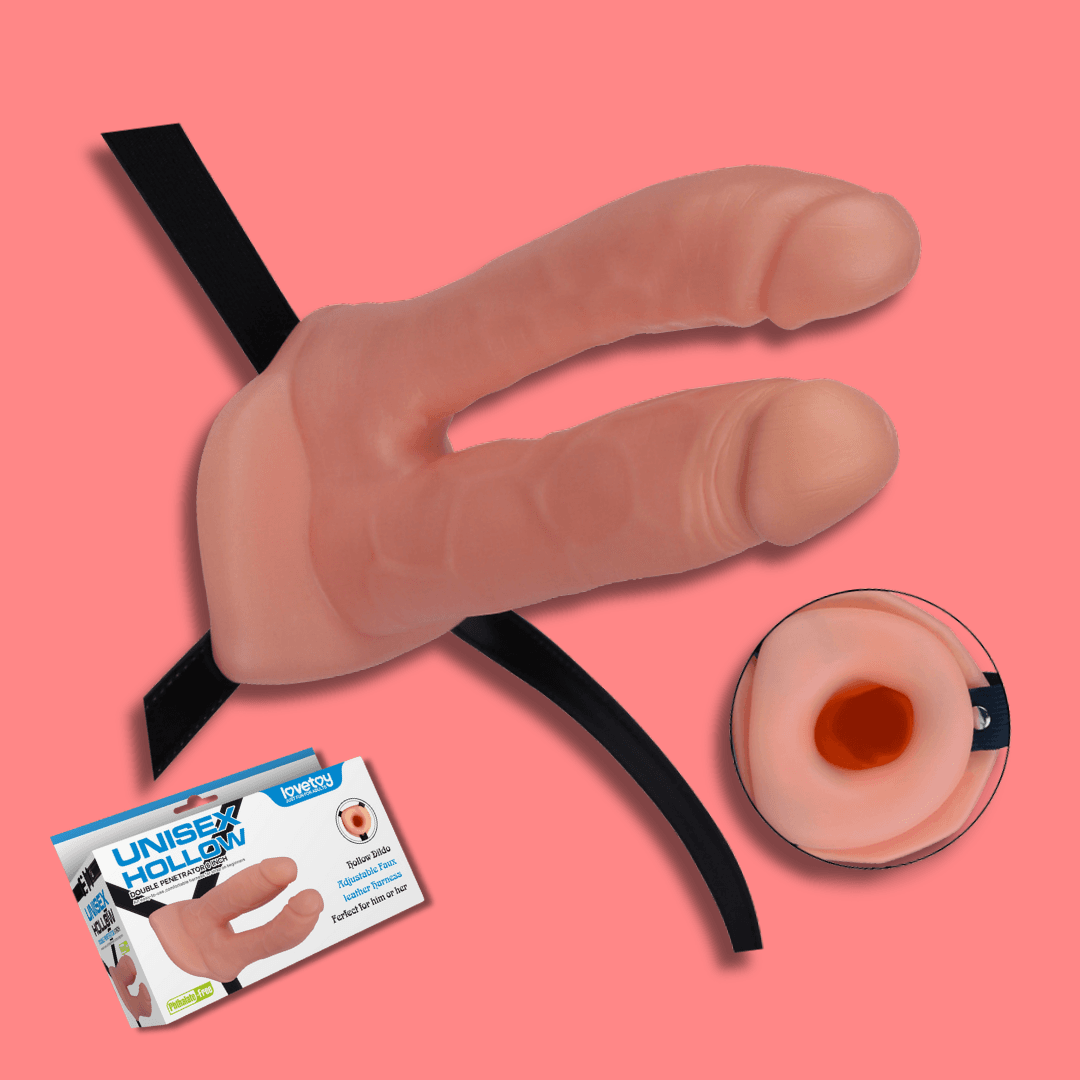 Arnés Sexual con Dildo Doble para Aumento.