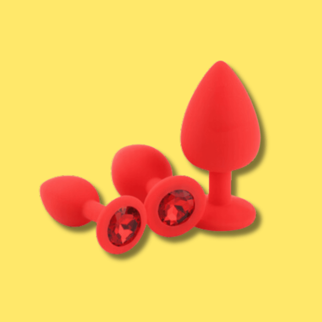 Kit Plug Anal Silicona Gema